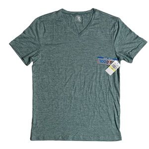 NWT 32 Degrees Cool V-Neck T-Shirt, Medium, Green